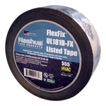 Flexfix UL181B-FX Listed Duct Seal Tape, Metallic, 3″, 17 mil, 60 yd Roll
