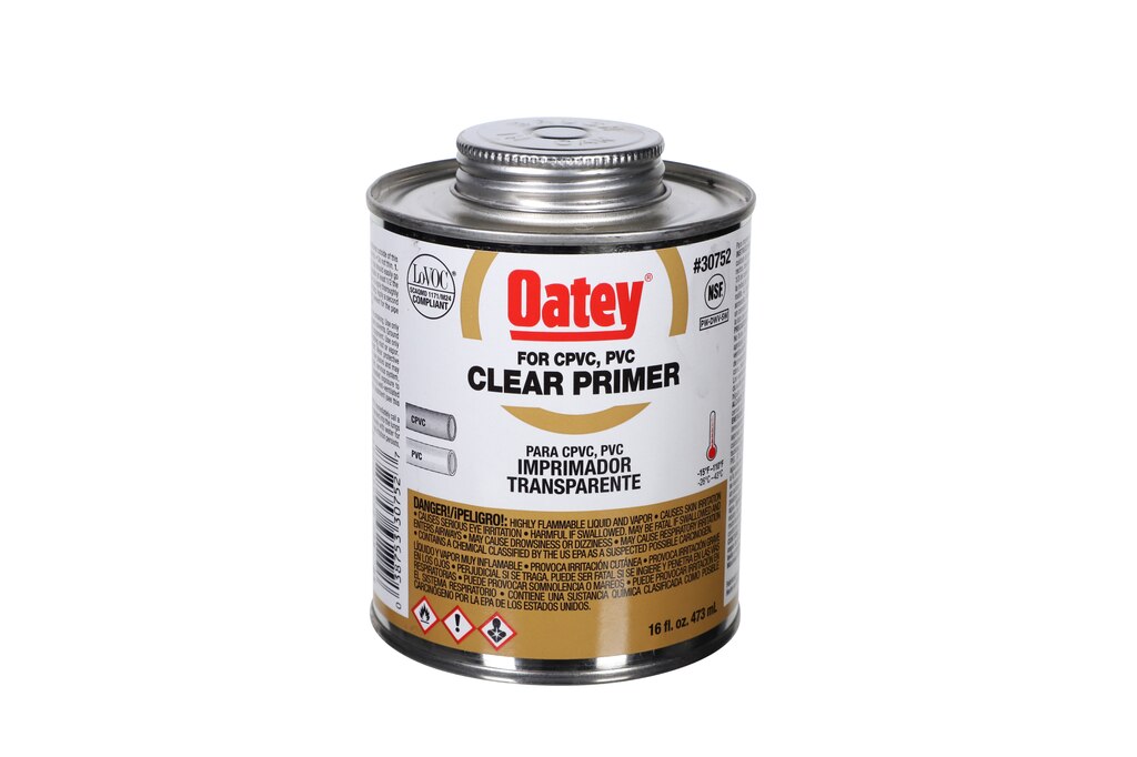 Clear PVC Primer, 16 fl oz