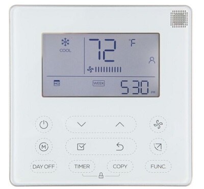 Mini-Split Wired Wall Controller 7 Day Programmable Thermostat High ...